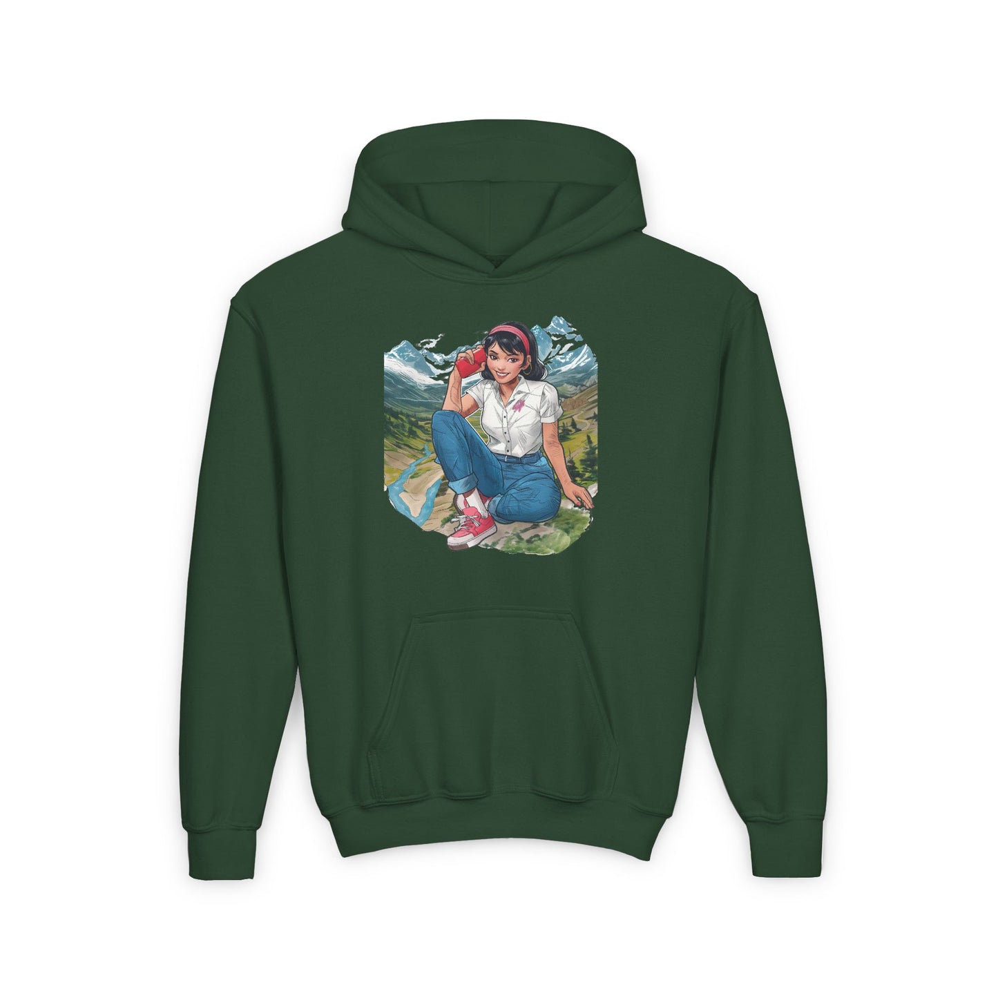 Forest Green Affordable youth sweatshirts