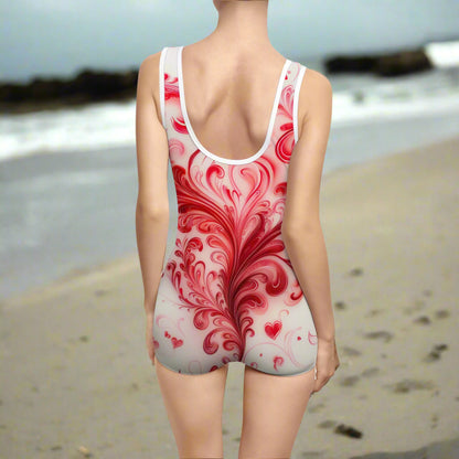 Retro-inspired swimsuit for women