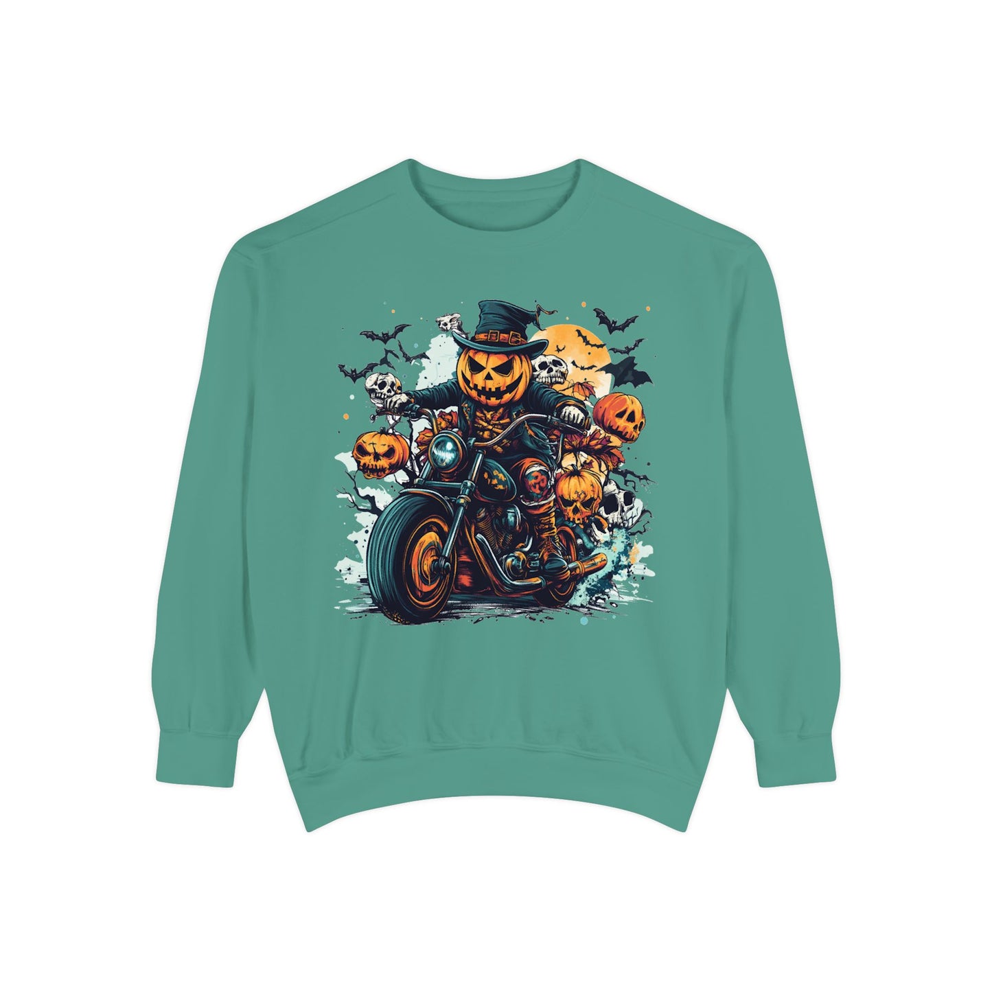 Trendy Halloween ghost print sweatshirt