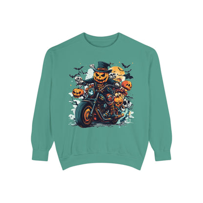Trendy Halloween ghost print sweatshirt