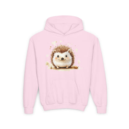 Pink Warm hooded sweatshirt for kids