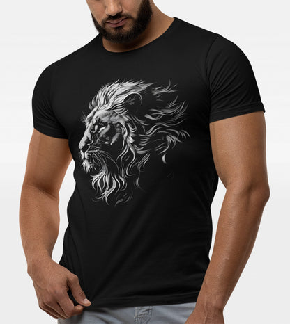Regal Silver 3D Lion  T-Shirt