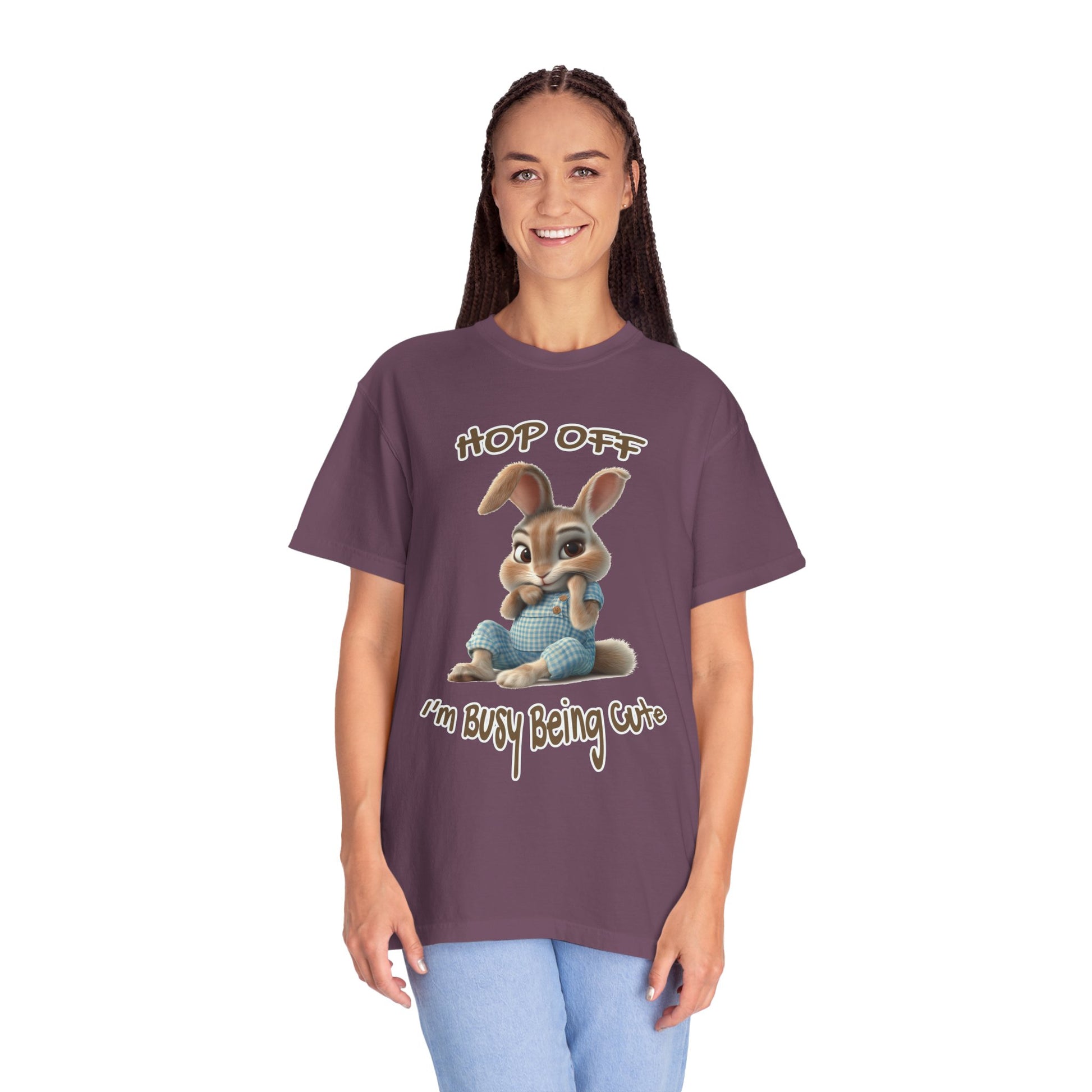 Soft Washed Rabbit Graphic Shirt for women