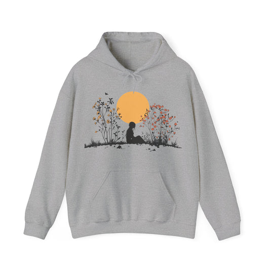 Unisex casual nature-themed hoodie