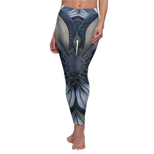 Cut & sew leggings with floral design