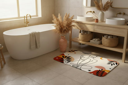 abstract bath mat
