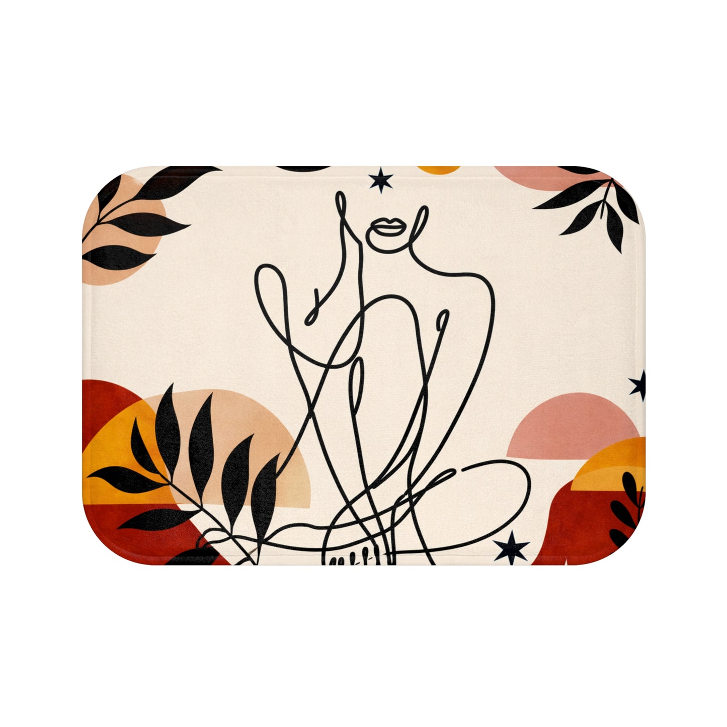 boho bath mat