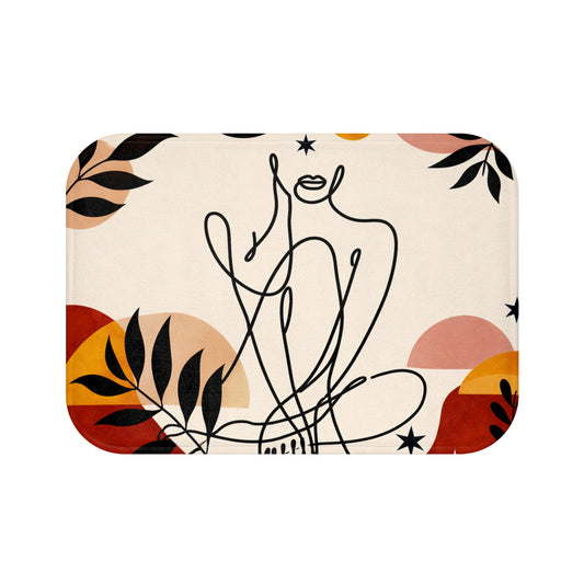 boho bath mat