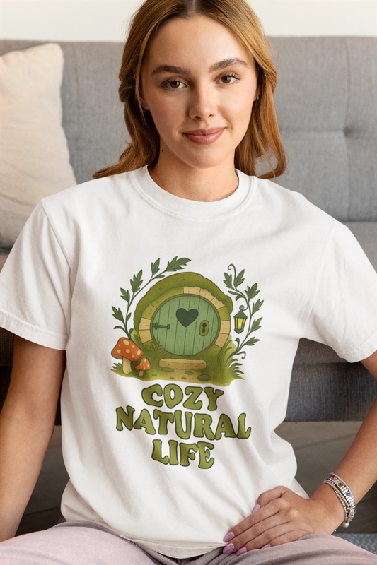 Cozy Natural Life T-Shirt, Eco-Friendly Tee, Nature Lover Shirt, Unique Gift for Adventurers, Casual Wear for All Seasons