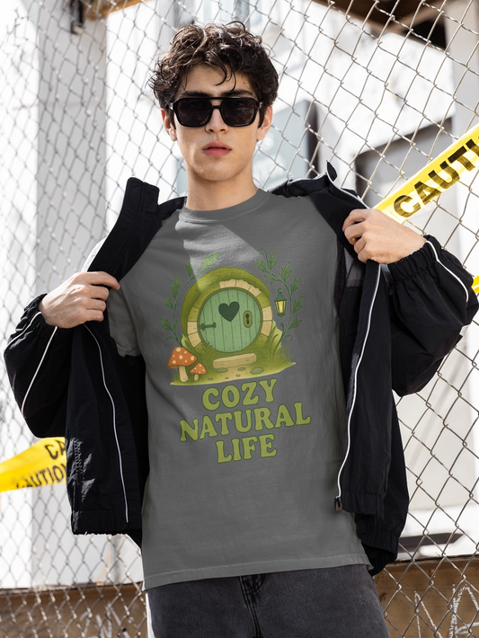 Cozy Natural Life T-Shirt, Eco-Friendly Tee, Nature Lover Shirt, Unique Gift for Adventurers, Casual Wear for All Seasons