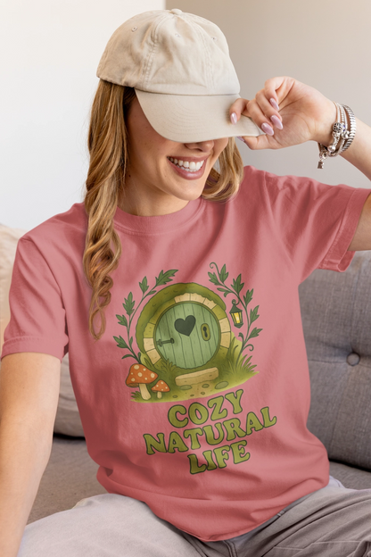 Cozy Natural Life T-Shirt, Eco-Friendly Tee, Nature Lover Shirt, Unique Gift for Adventurers, Casual Wear for All Seasons