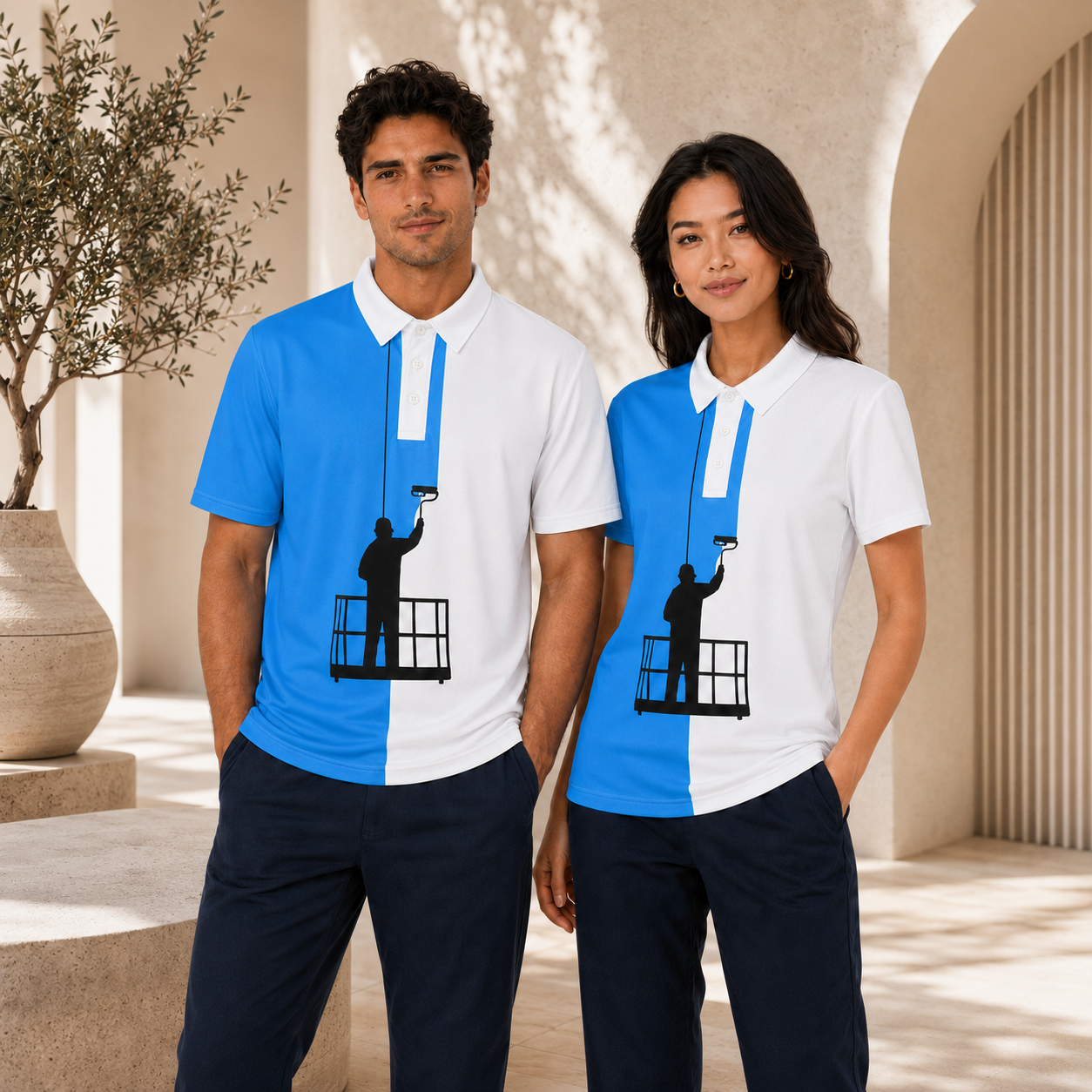 Painter's Unisex Polo Shirt - Perfect for Artists, Home Renovators, Gifts for DIY Enthusiasts, Summer