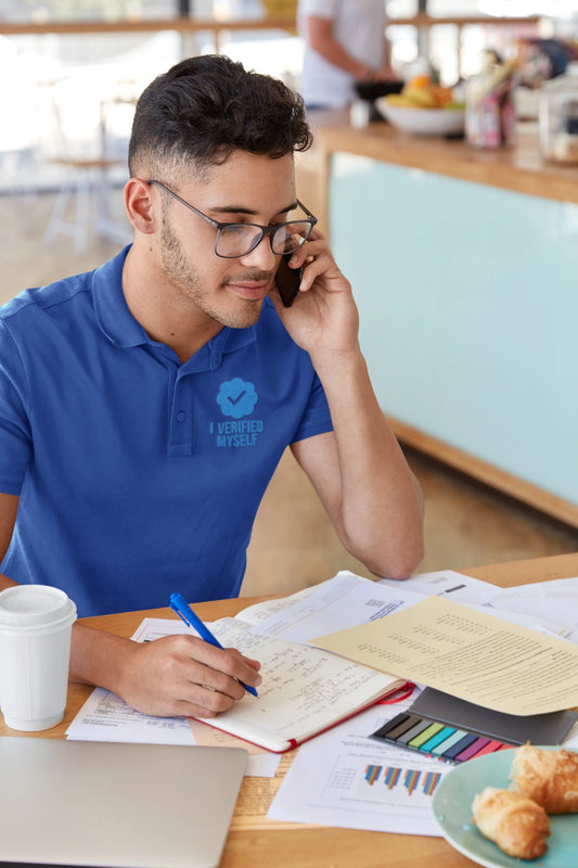 Statement Men's Polo - Casual Style, Everyday Wear, Gift for Him, Weekend Outings, Father's Day Gift