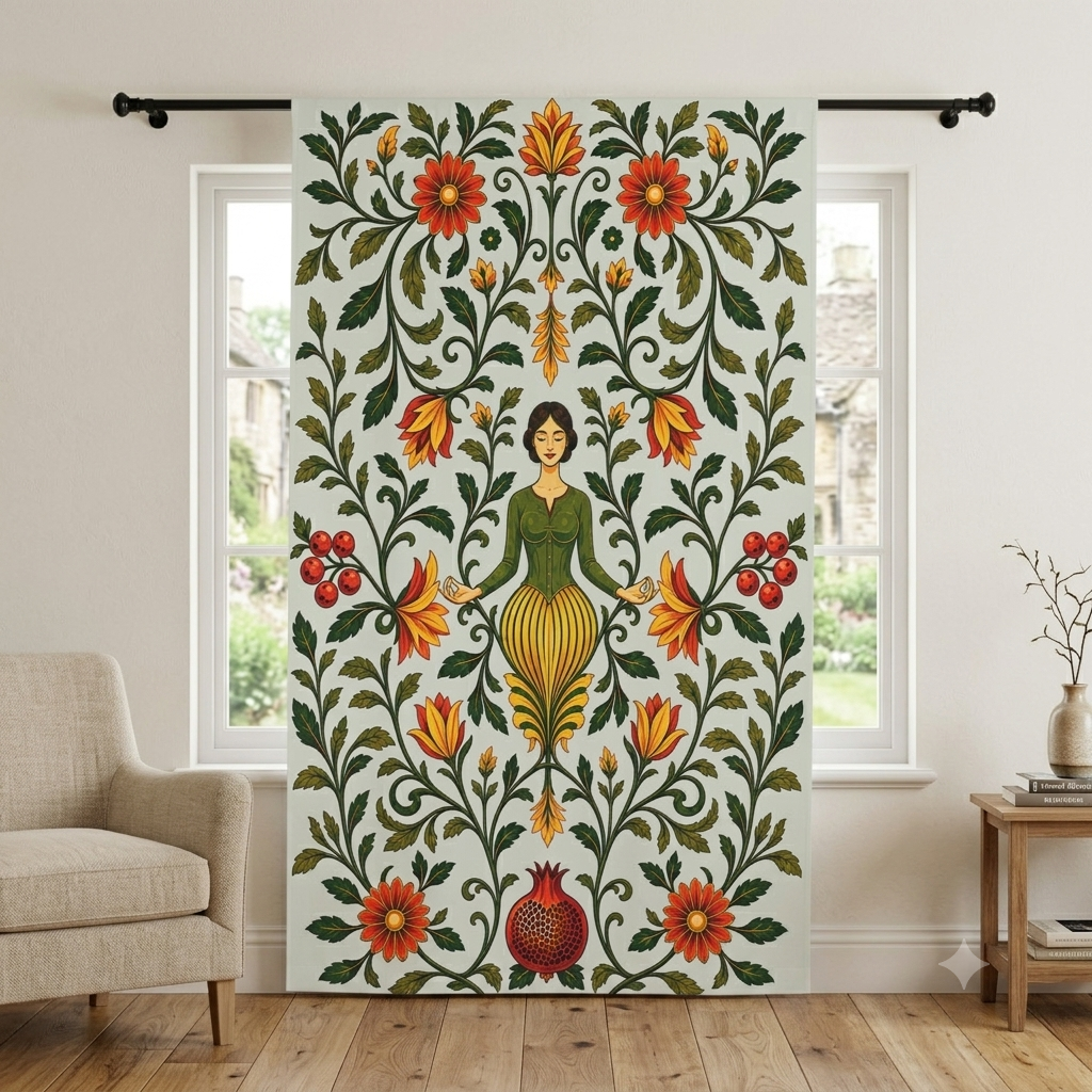 William Morris Blackout Window Curtain