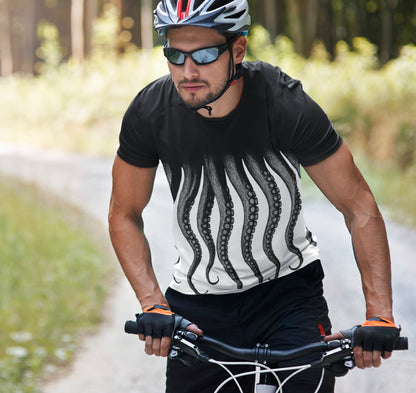 Men's Octopus Sports Jersey - Unique Tee for Ocean Lovers, Casual Wear, Beach Days, Nautical Gifts, Trendy Athletic Top