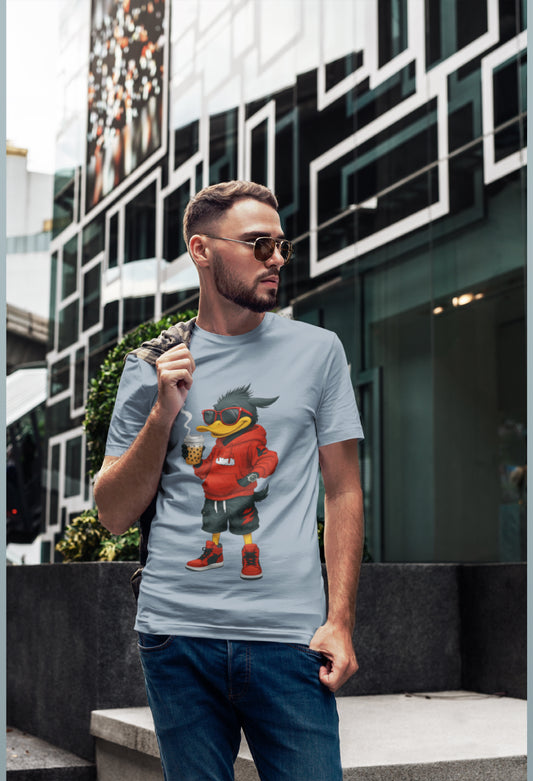  T-shirt with a cartoon character design and free delivery for men