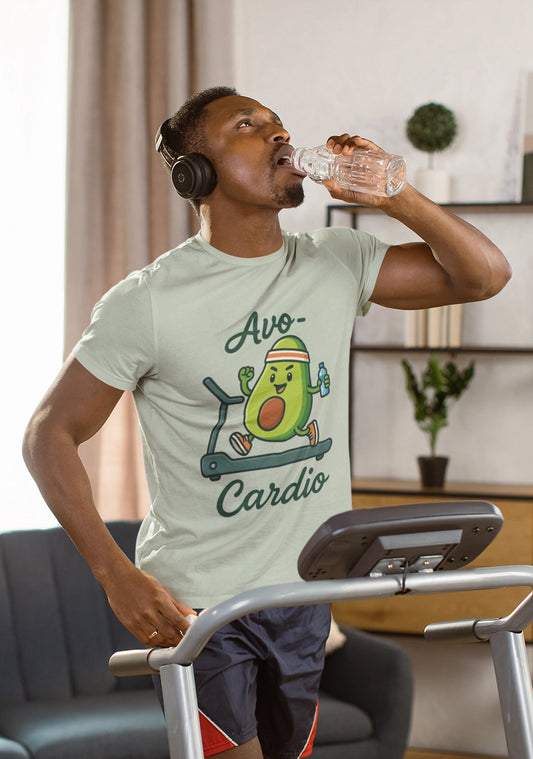 Funny Adidas Avocado Cardio T-Shirt, Unisex Workout Tee, Perfect Gift for Fitness Lovers, Gym Wear, Casual Style, Fitness Enthusiast Apparel