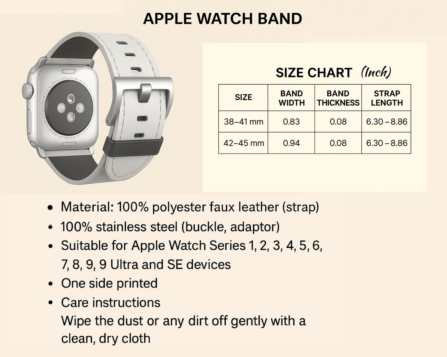 Santa Watch Band - Merry Christmas Gift - Apple Watch Replacement Strap